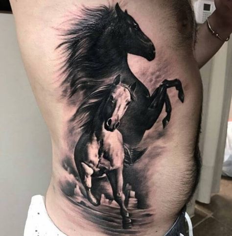 tatouage cheval réaliste