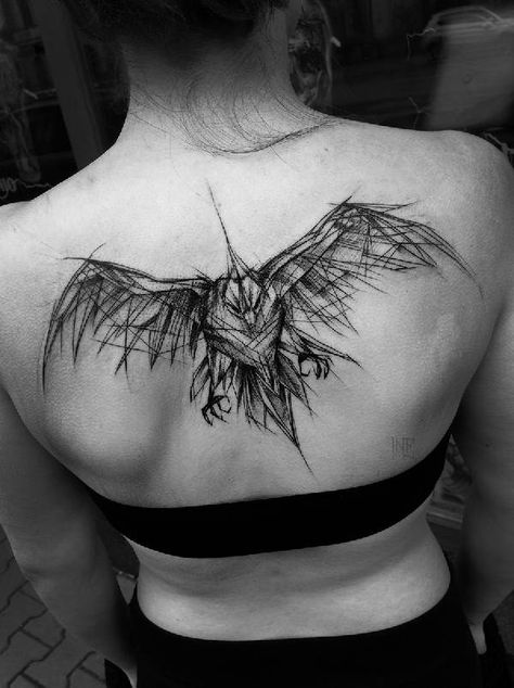 Tattoo corbeau