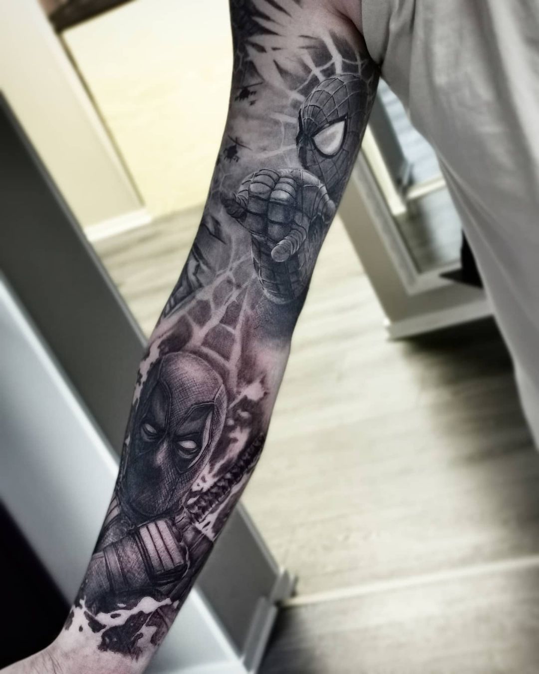 Tatouage Marvel Noir Et Blanc Tous les tatouages au hashtag "spiderman"