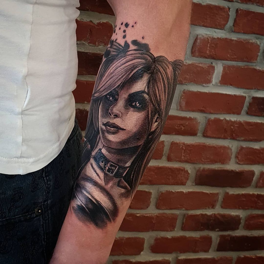 Tatouage Harley Quinn Noir Et Blanc Tous les tatouages au hashtag "harleyquinn"